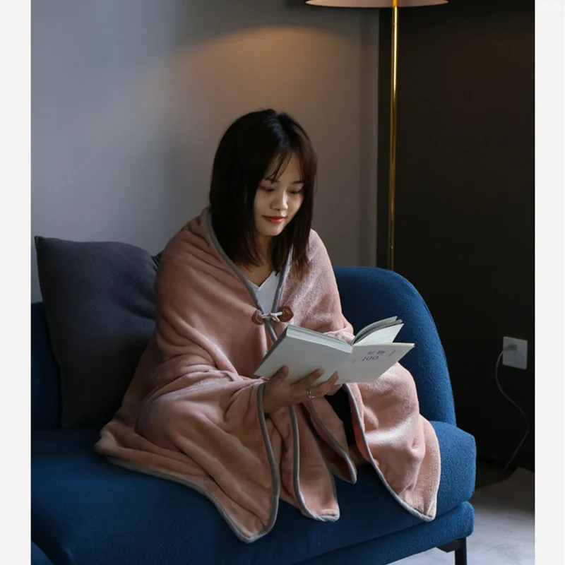 Office Nap Blanket Shawl Cape Small Blanket Summer Air Conditioning Blanket Sofa Cover Wearable Blanket