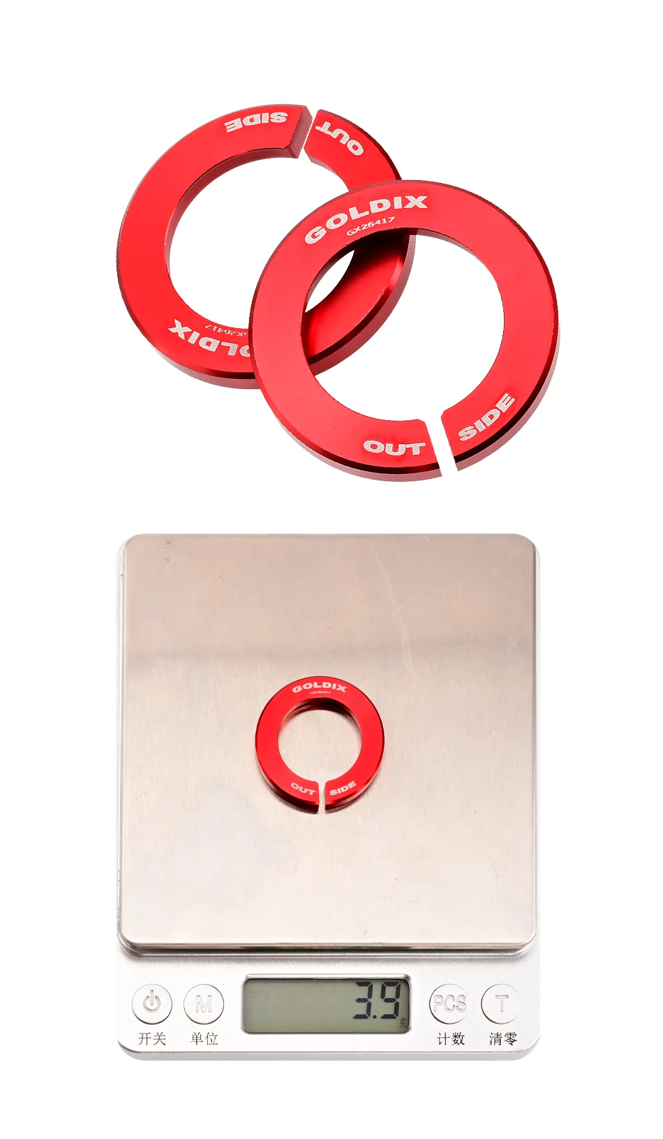 GOLDIX Fahrradnaben-Drehmomentkappe für Rockshox Gabel, Drehmomentkappe Boost 15x110mm Endkappen-Konverter – Detail 5