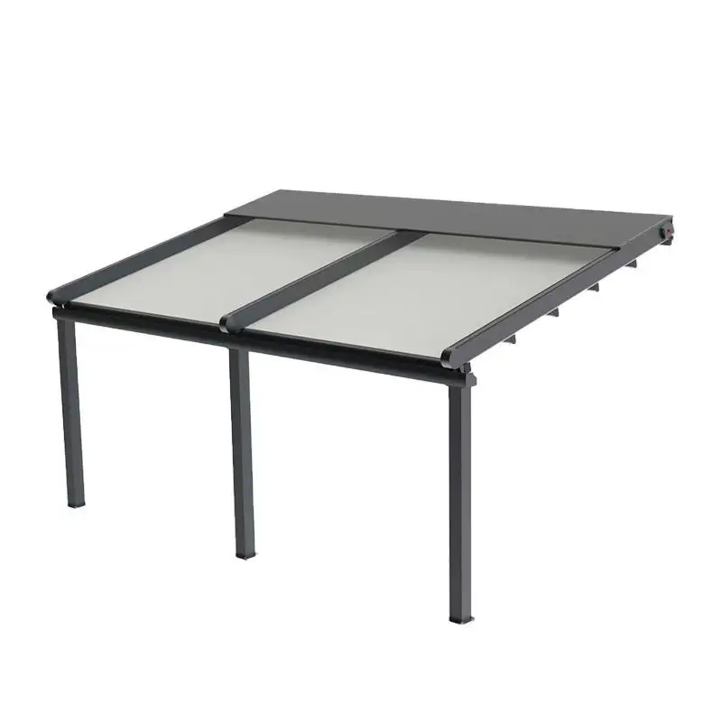 Outdoor electric folding telescopic balcony roof heat insulation awning aluminum alloy canopy