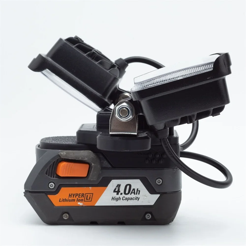 For Ridgid AEG 18V Li-ion Battery Cordless Portable Home Camping Site w/USB Outdoor Double Head Emergency Light 5600LM