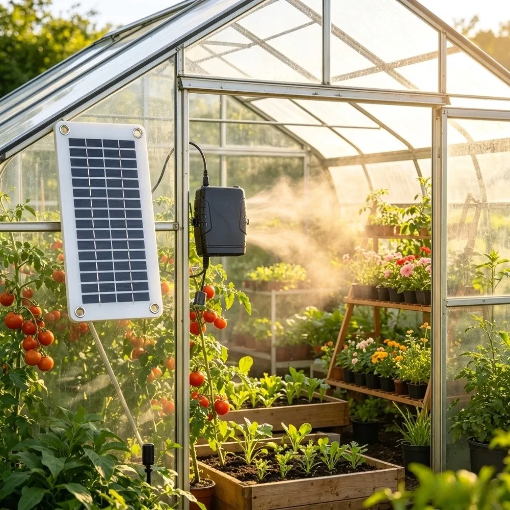 Compact For Solar Panel Heater for Greenhouse with 30W Monocrystalline Panel and for Reliable Daytime Heating Performance