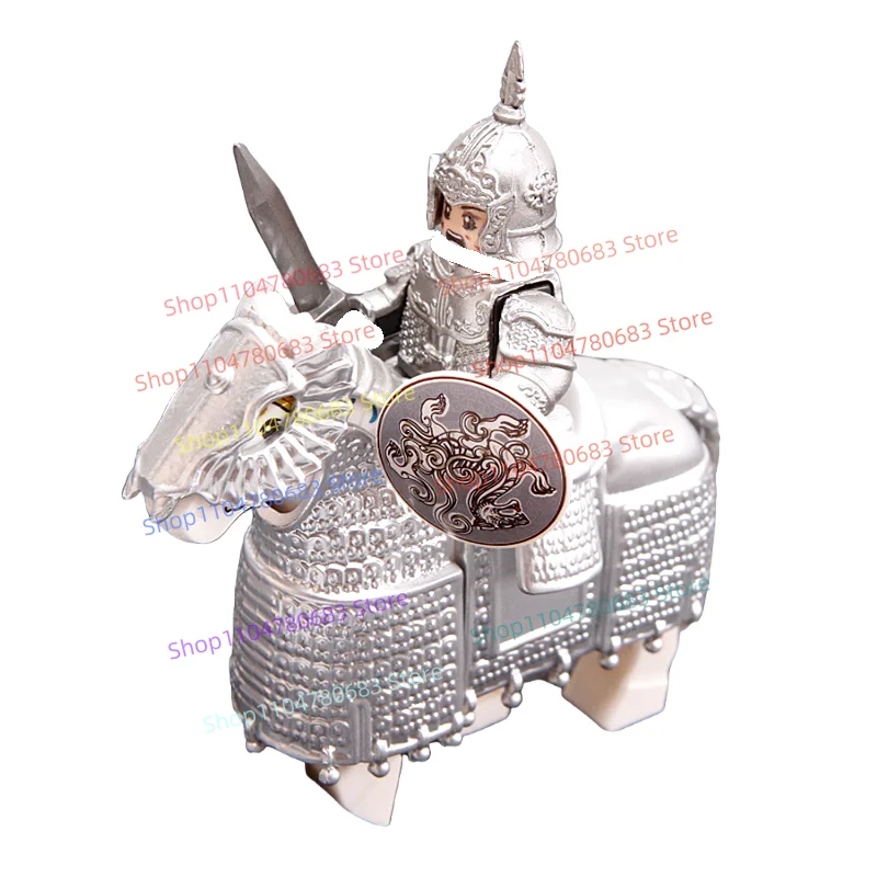 

MOC Building Blocks Mini Figure Photo Studio Armored Warrior Assembly Model Ornament Cartoon Anime Accessories Toy Gift