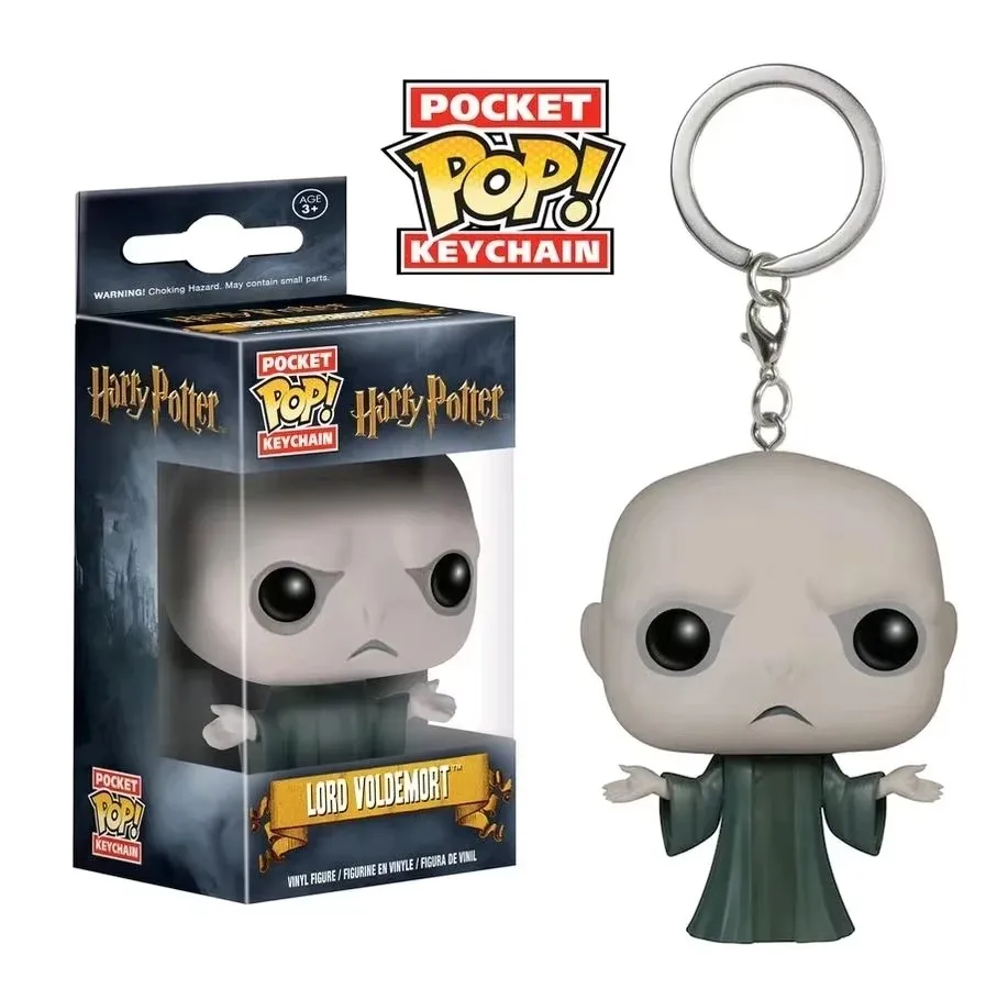 Funko POP llavero juguete Lord Voldemort llaveros bolsillo Pop llavero juguete figura de acción recoger regalo