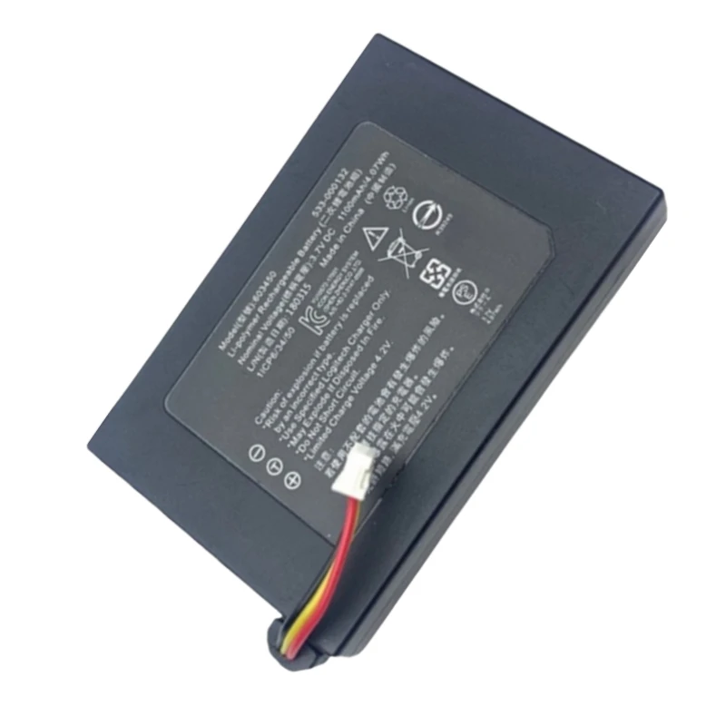 533-000132 Replacement Wireless Headset Battery 3.7V 1100mAh 4.07Wh for Logitech G635 G633 G933 G935 G533 Digital Products
