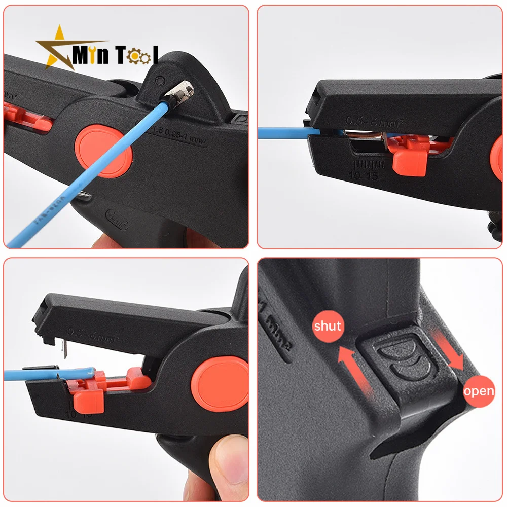 Wire Stripper Tool Stripping Plier Automatic Cutter Cable Scissors D5 Adjustable Precision Multitool Plier