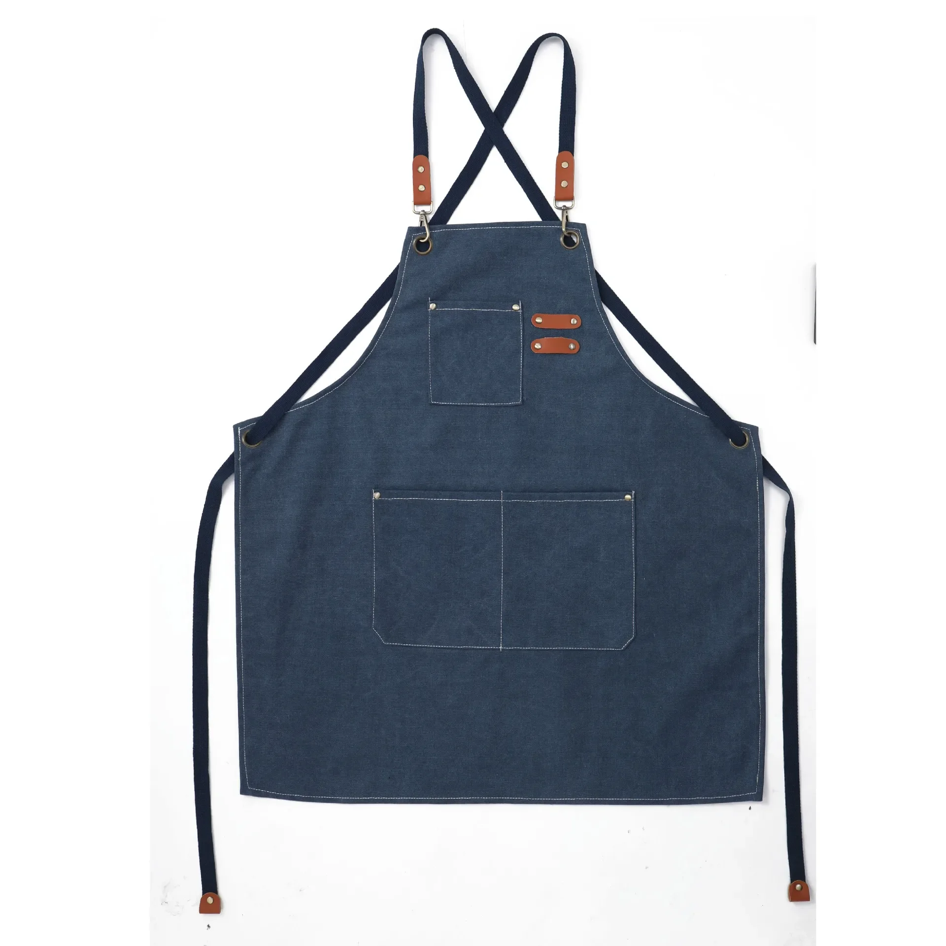 Thickened Children Canvas Apron Studio Waterproof Coffee Shop Apron Kitchen Cooking Apron Sleeveless Biking Bibs Pinafores