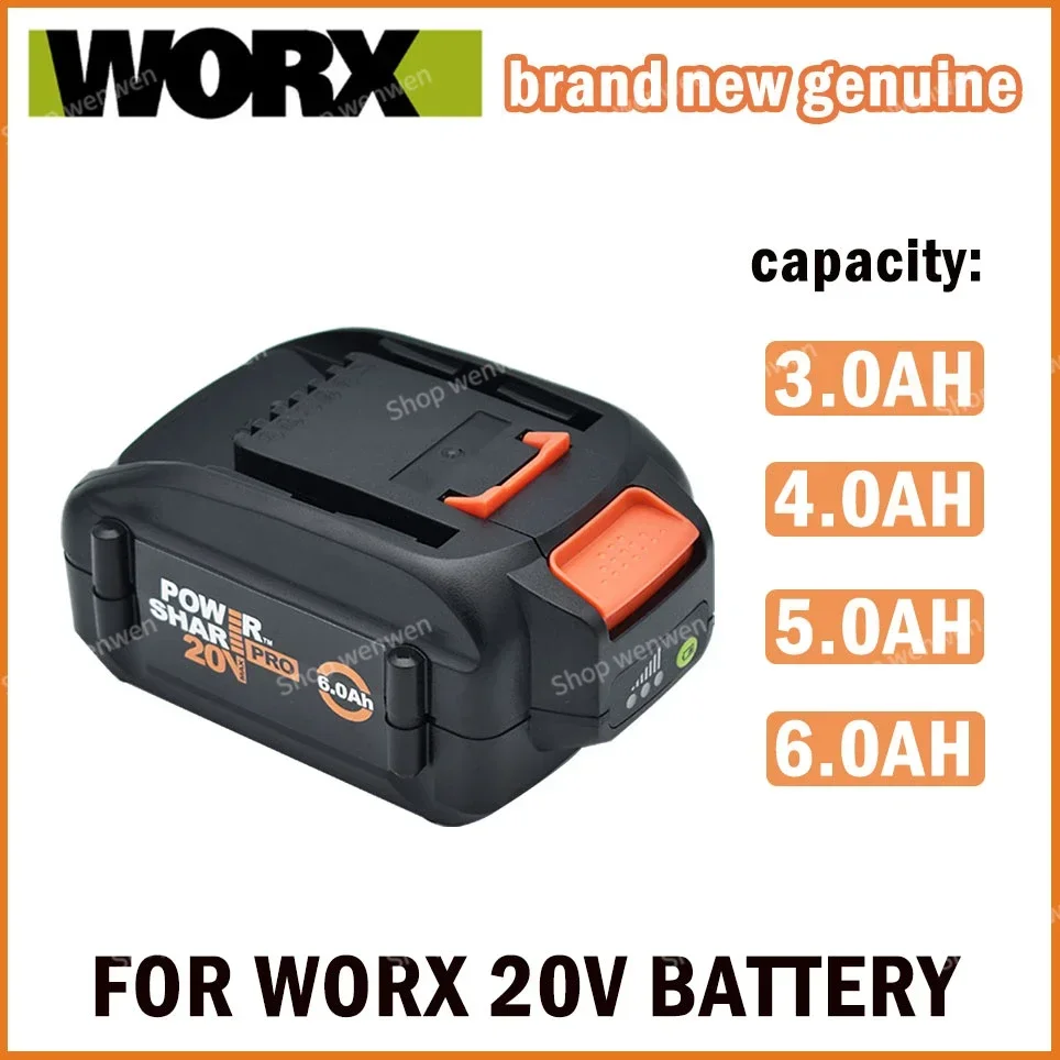 WORX brand new genuine WA3578 - PowerShare 20V 3.0AH/4.0AH/5.0AH/6.0AH lithium-ion large-capacity battery