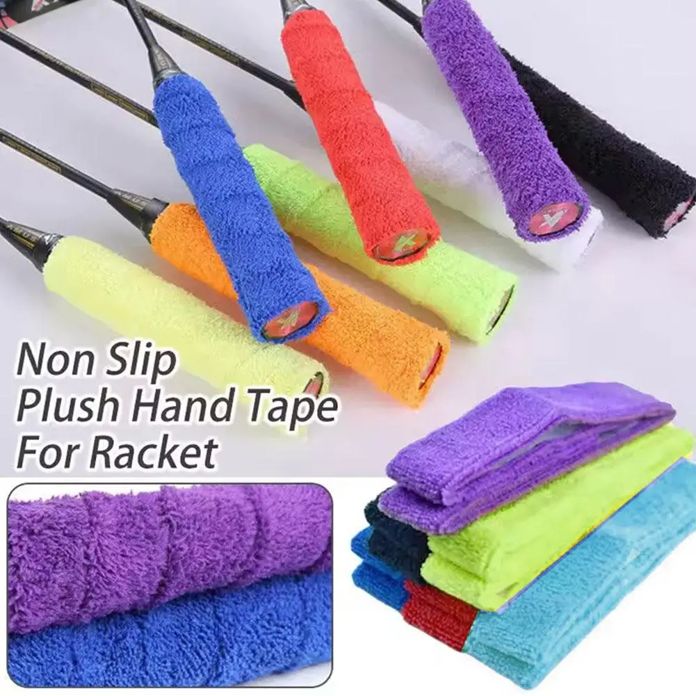 1pc Anti-slip Towel Grip Badminton Racket Sweatband Overgrip For Fishing Rod Jump Rope Handle Strap Sport Tape Accessories W4C3