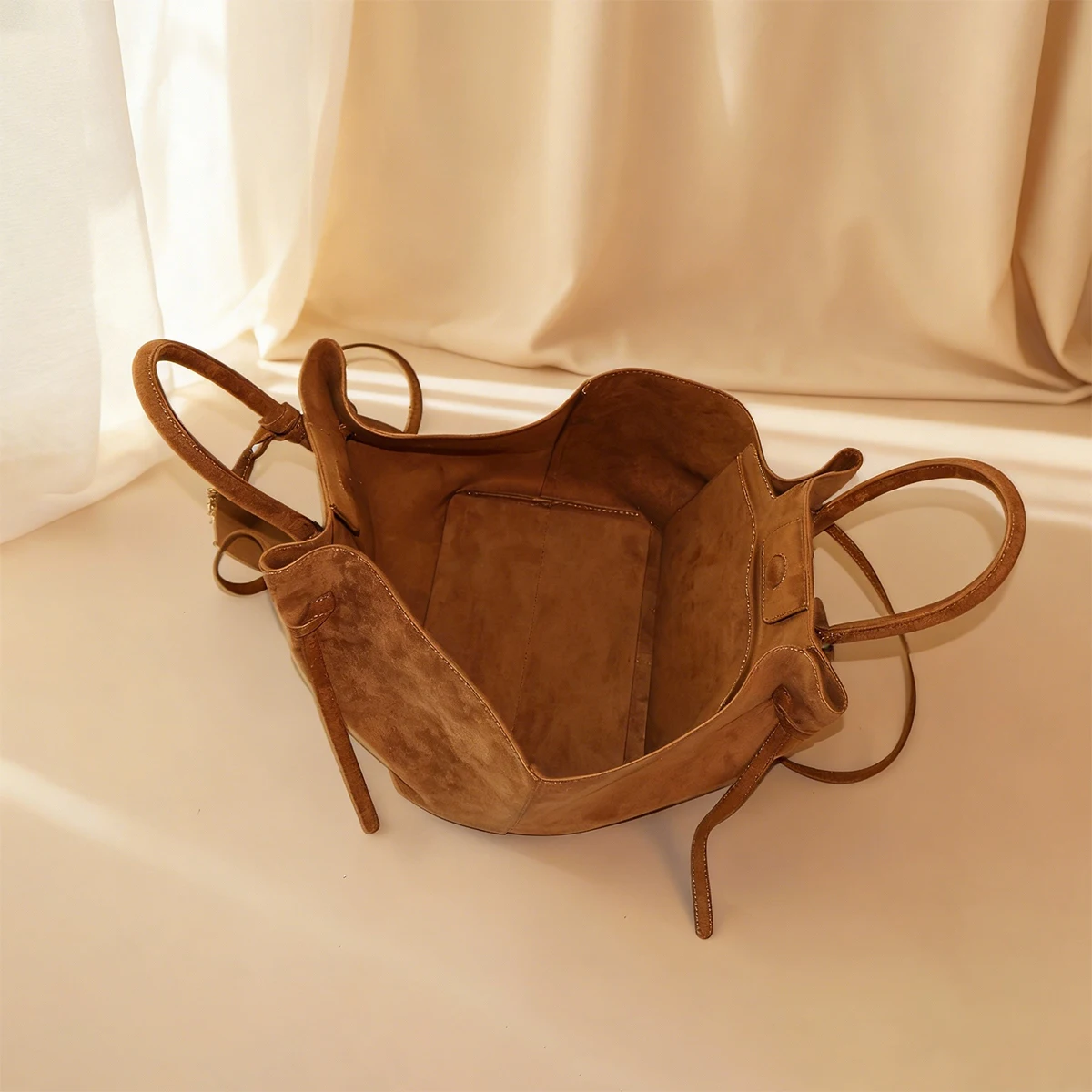 JIOMAY 2026 Damen Neue Vintage Tragetasche Große Wildleder Schultertasche Retro Hochwertige Handtasche und Unterarmtasche – Detail 9