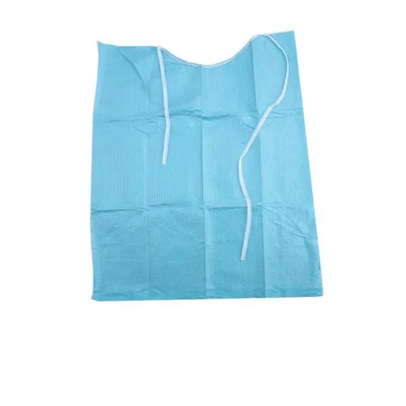 

30PCS/Bag Dental Materials Dental Disposable Neckerchief Dental Blue Medical Paper Scarf Medical Shop Towels Lacing Bibs