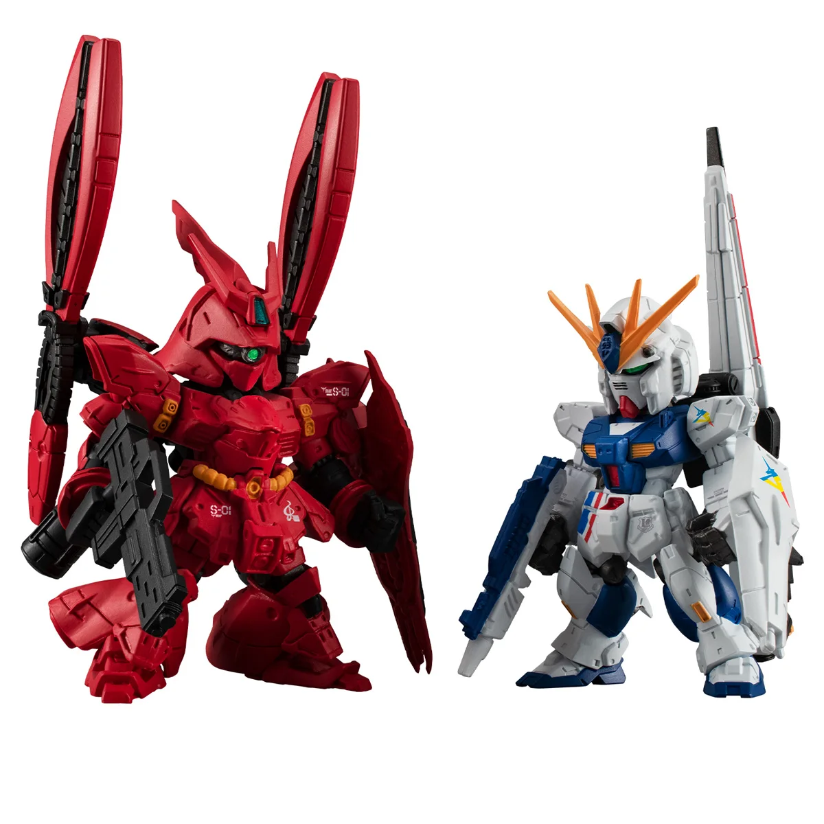 

Bandai FW Gundam Converge Core RX-93ff Ν Gundam & MSN-04FF Sazabi Set (W/O Gum) Action Figures TOYS