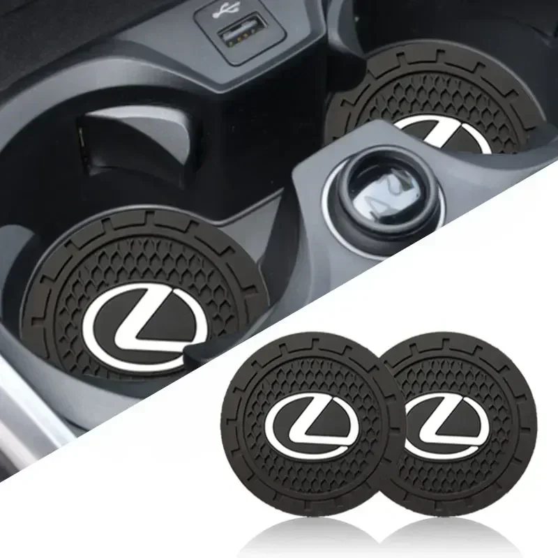 Car Cup Mat Anti-Slip Water Coaster Styling for Lexus GX470 CT200H IS300H IS200 IS250 RX350 RX GX460 NX200 NX GS430 GS ES RX300 