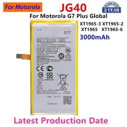 100% Original  JG40 3000mAh Battery For Motorola  G7 Plus G7Plus Global XT1965-3 XT1965-2 XT1965 XT1965-6  Phone Batteries