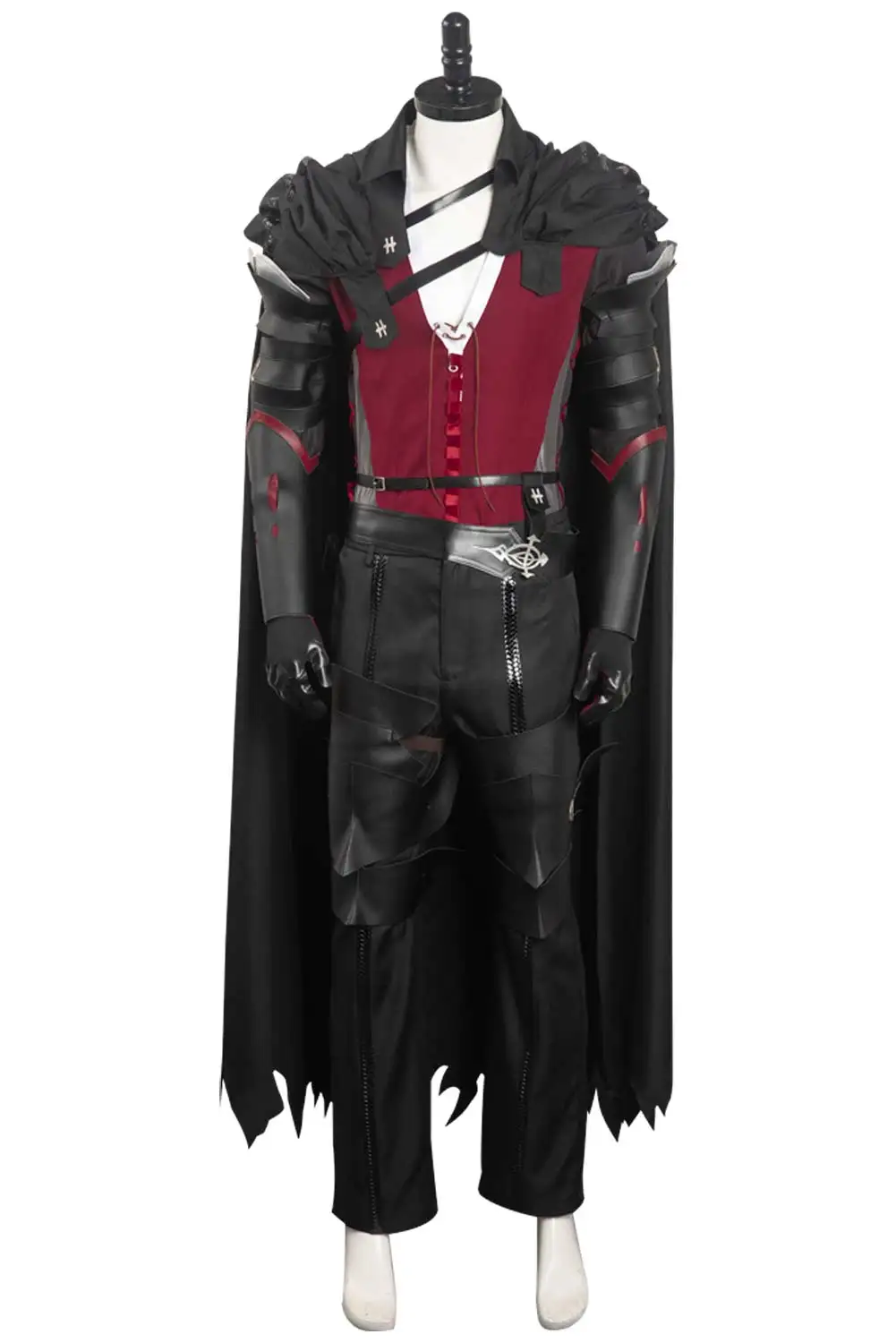 Clive Rosfield FF16 Cosplay Costume Black Cloak Game Final Fantasy XVI Men Roleplay Clothes Outfits Halloween Disguise Suit