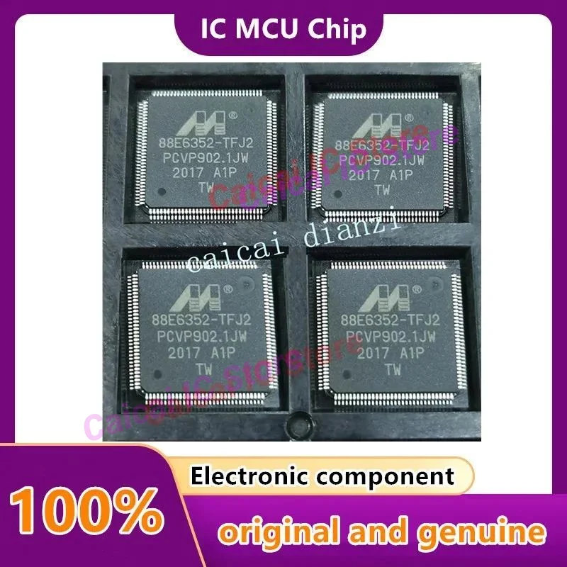 

88E6352-TFJ2 88E6352-A1-TFJ2C000 TQFP128 Интегрированный чип Ethernet Новый оригинал