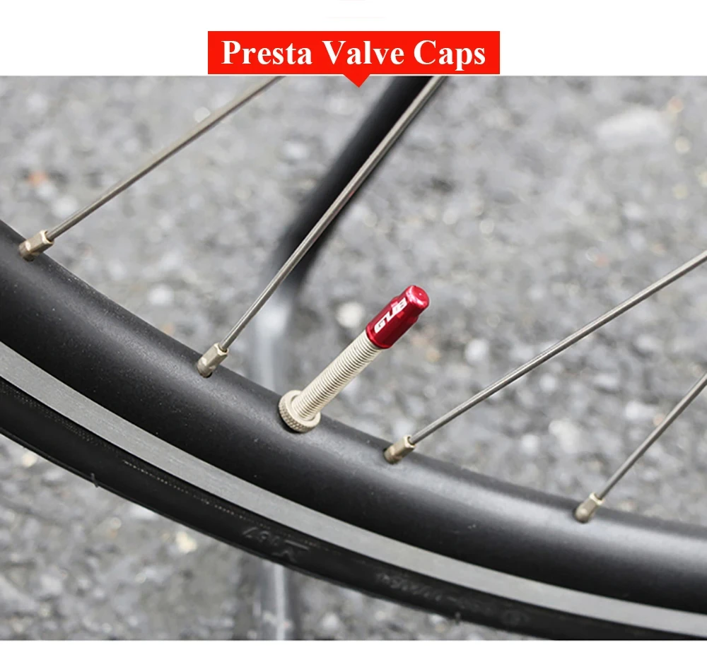 RISK 4-in-1 Fahrradventilkernschlüssel mit 2 Presta-Ventilkappen-Set, Rennrad-Ventil Installations- und Entfernungswerkzeug, Tragbares Reparaturwerkzeug – Detail 8