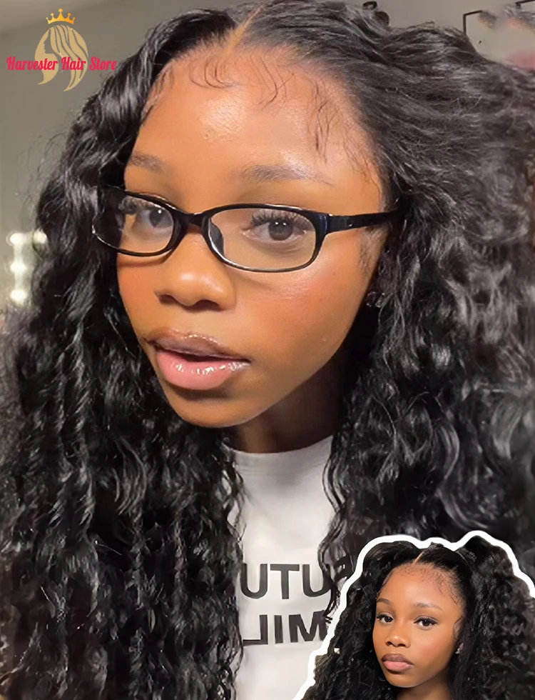 

30 40 44 Inch Water Deep Wave 13x4 13x6 Hd Lace Frontal Wigs Human Hair 360 Full Lace Front Wig Curly Human Hair Wigs For Women
