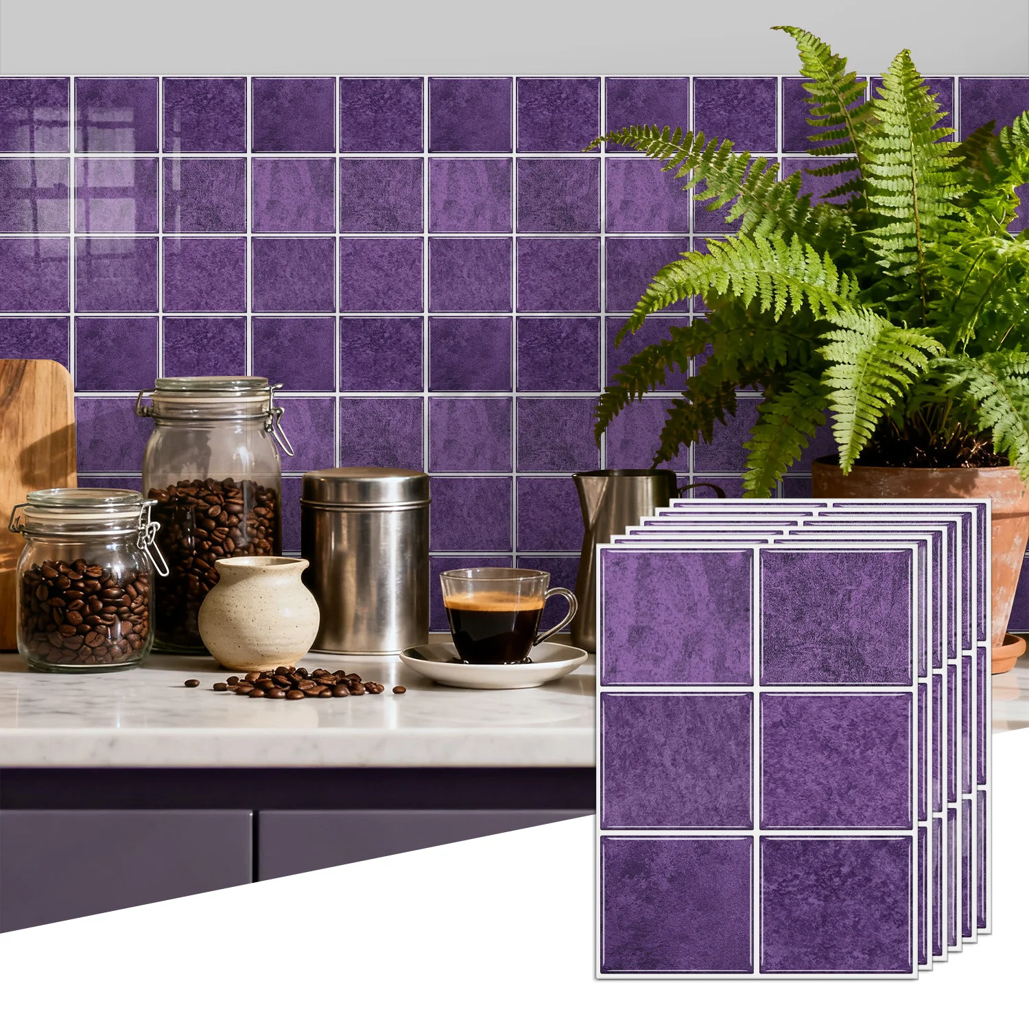 

Simple color blocking, easy to cut and install, 6-layer composite structure with high definition, used for home decoration