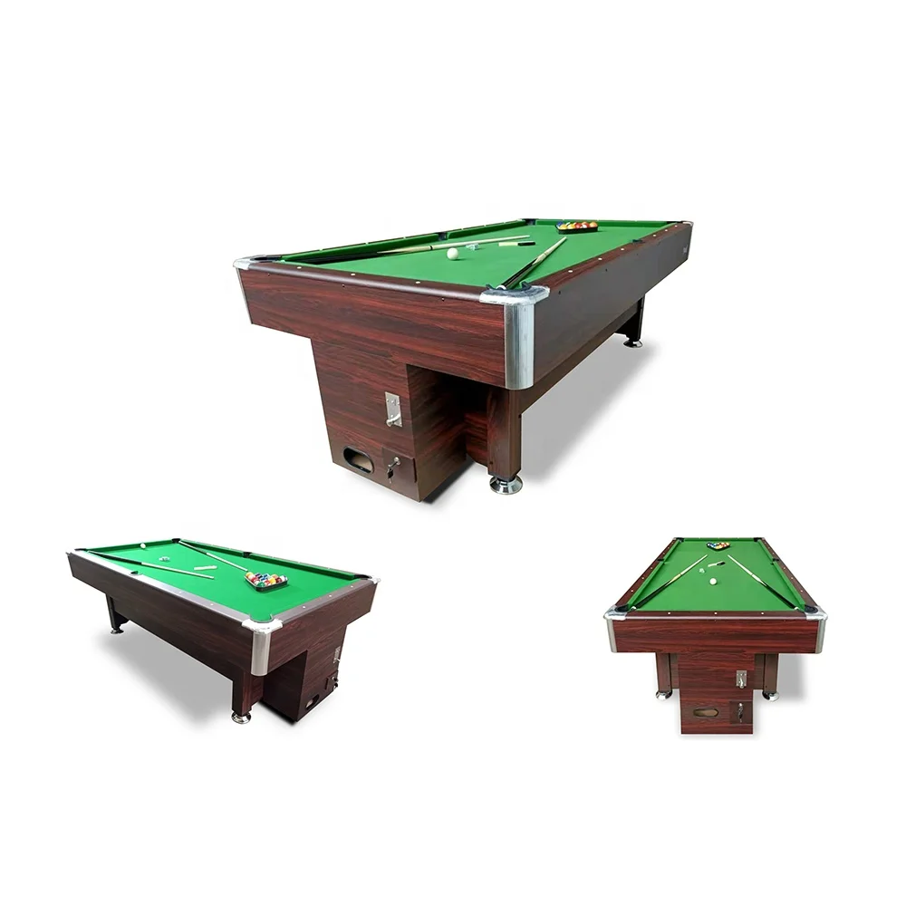 

Professional Pool Table Coin Operated 8ft, Billiard Table Coin Operated 8ft Suit Family, Office, Game Room