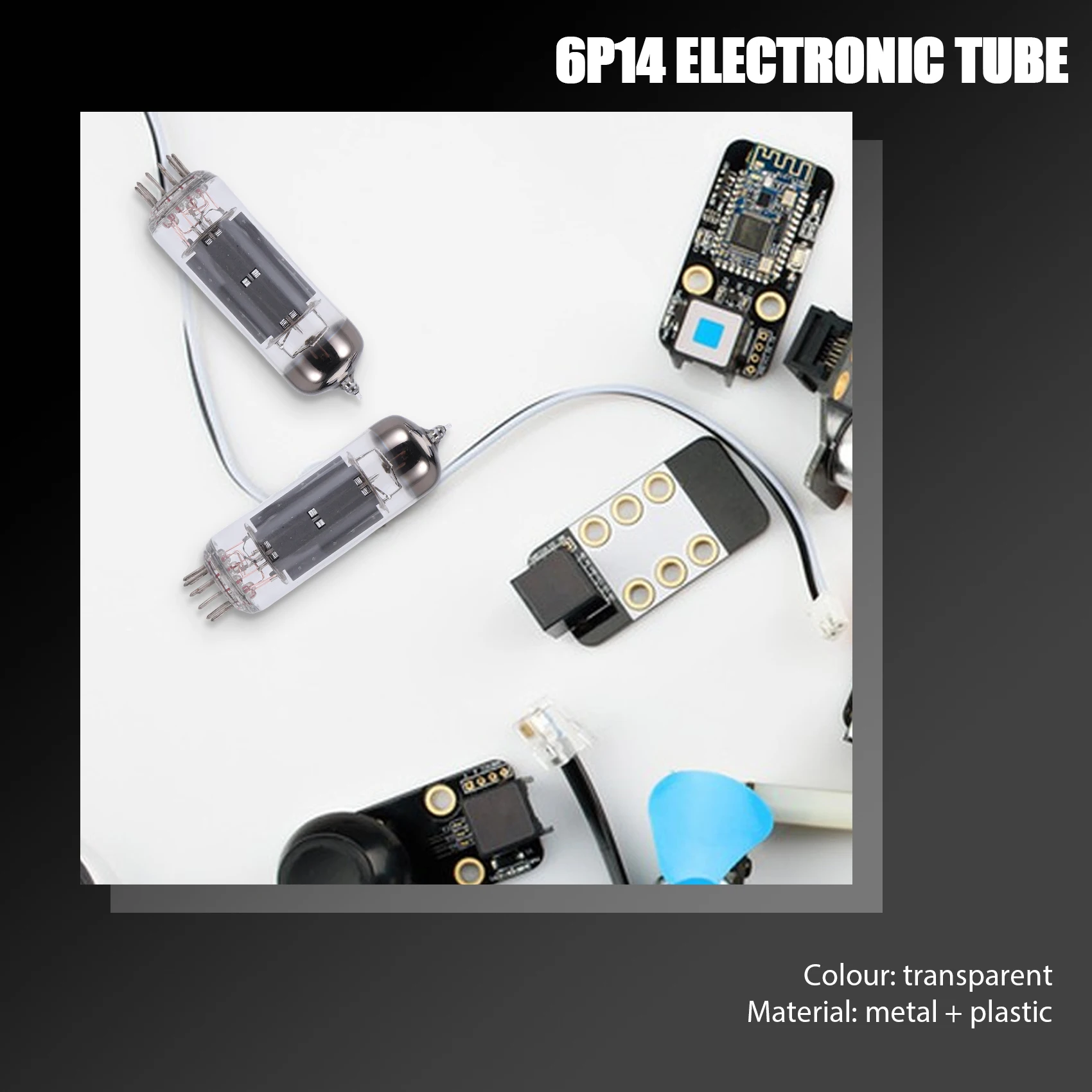 ABFN-Nuevo tubo electrónico 6P14 Reemplazo de clase T 6BQ5 EL84 6N14N Tubo electrónico