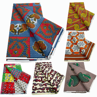 African New Wax Fabric Nigeria Ankara Wax Fabrics Newest Design Block Prints Batik Dutch For Dresses Sewing Cloth Materials