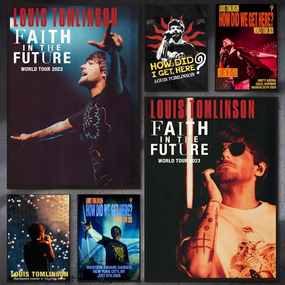 Pop singer Louis Tomlinson Poster Wall Ornament Home Decor Young Decor Fans