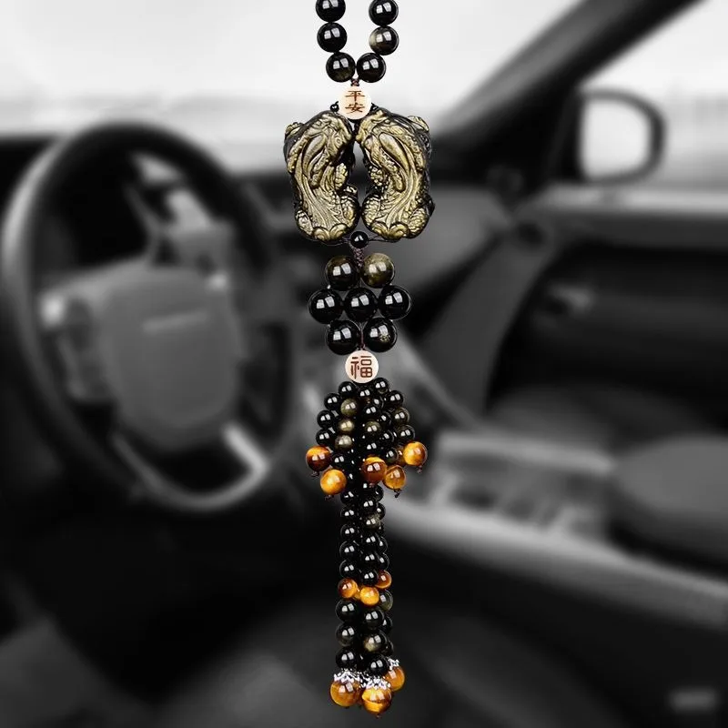 

Pixiu Car Pendant, Pendant in The Car for Men, Meaning Safe Entry and Exit, Car Hanging Jewelry Ornament Pendant