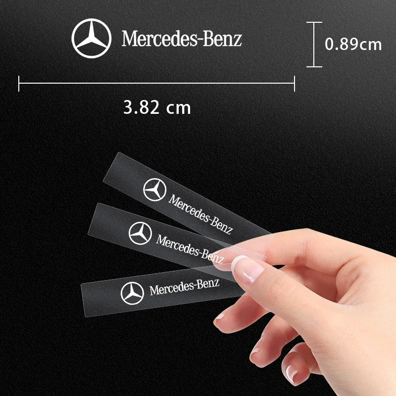 Car Styling Auto Window Lift Button Sticker Steering Wheel Emblems Decal For Mercedes Benz A B C R G Class AMG W211 W204 W210