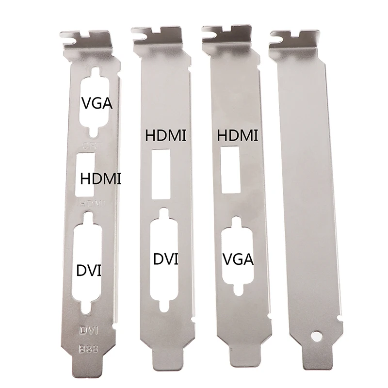 1PC 12cm High Profile Bracket Adapter HDMI-compatible DVI VGA Port Full-Height Profile Bracket For Video Card Connector