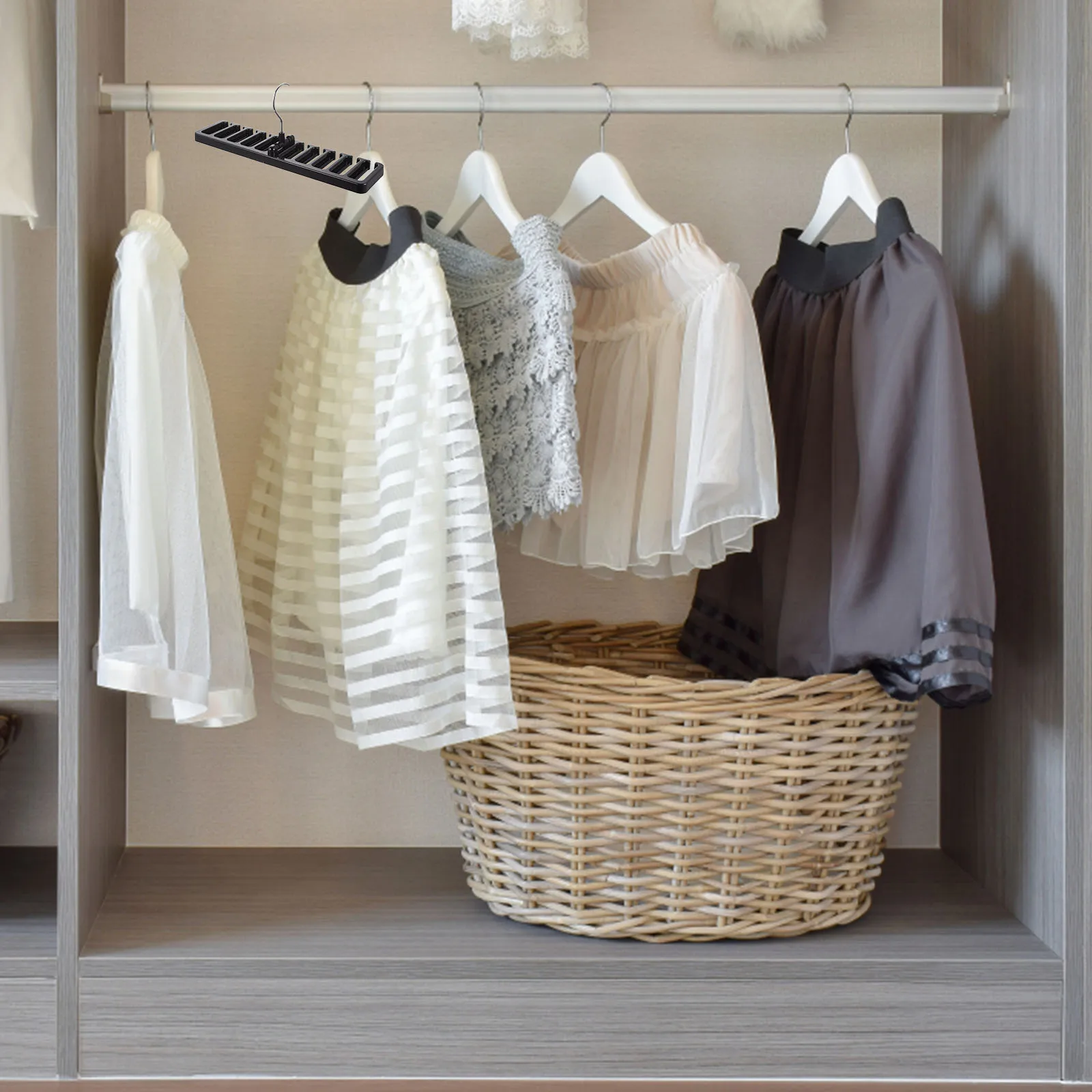 

2 Pcs Belt Hanger and Tie for Closet Storage Holder Organizer Racks Closets Coat