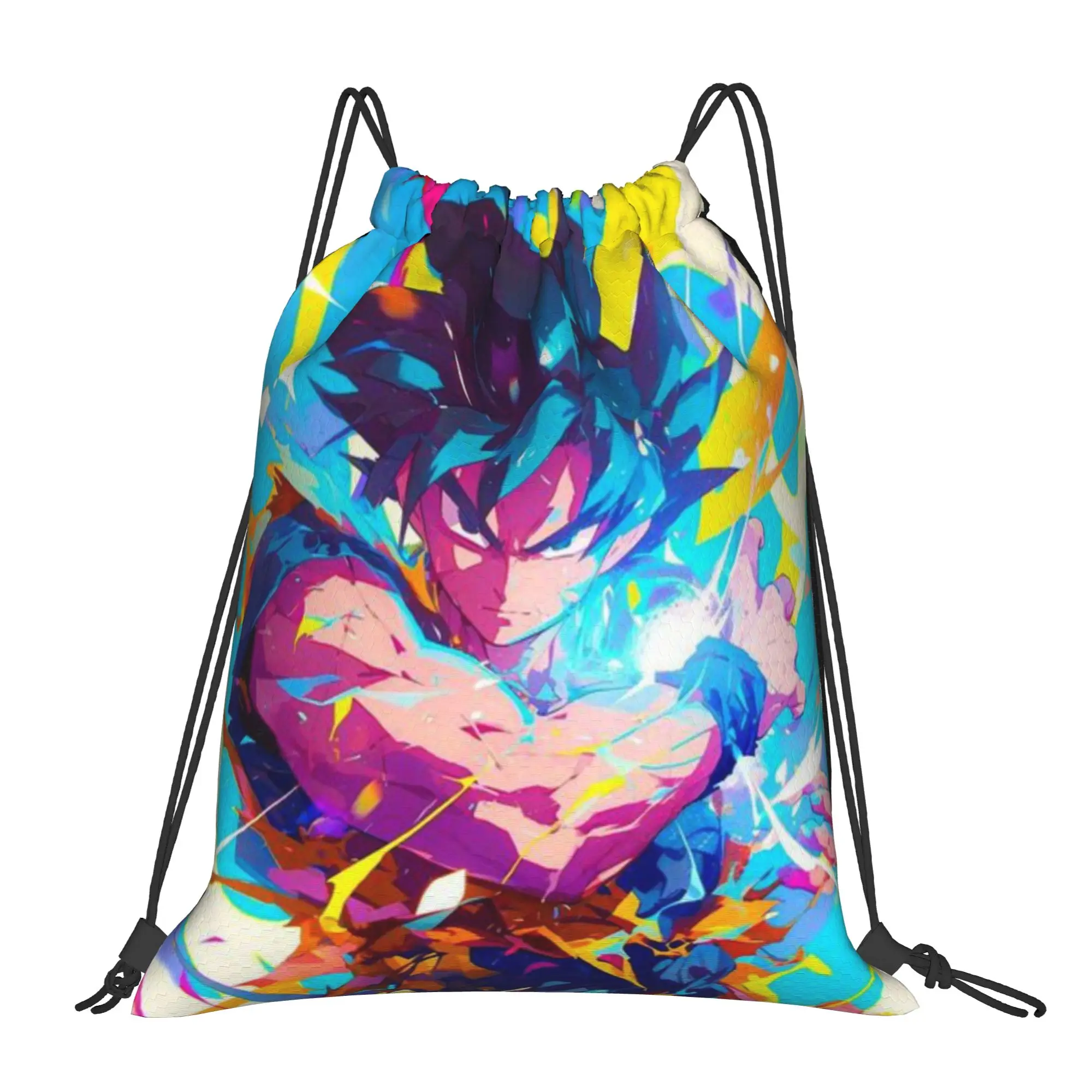 

Портативный рюкзак-мешок на шнурке Son Goku (18) Dragon Ball для походов, езды на велосипеде и спортзала, сумка для обуви