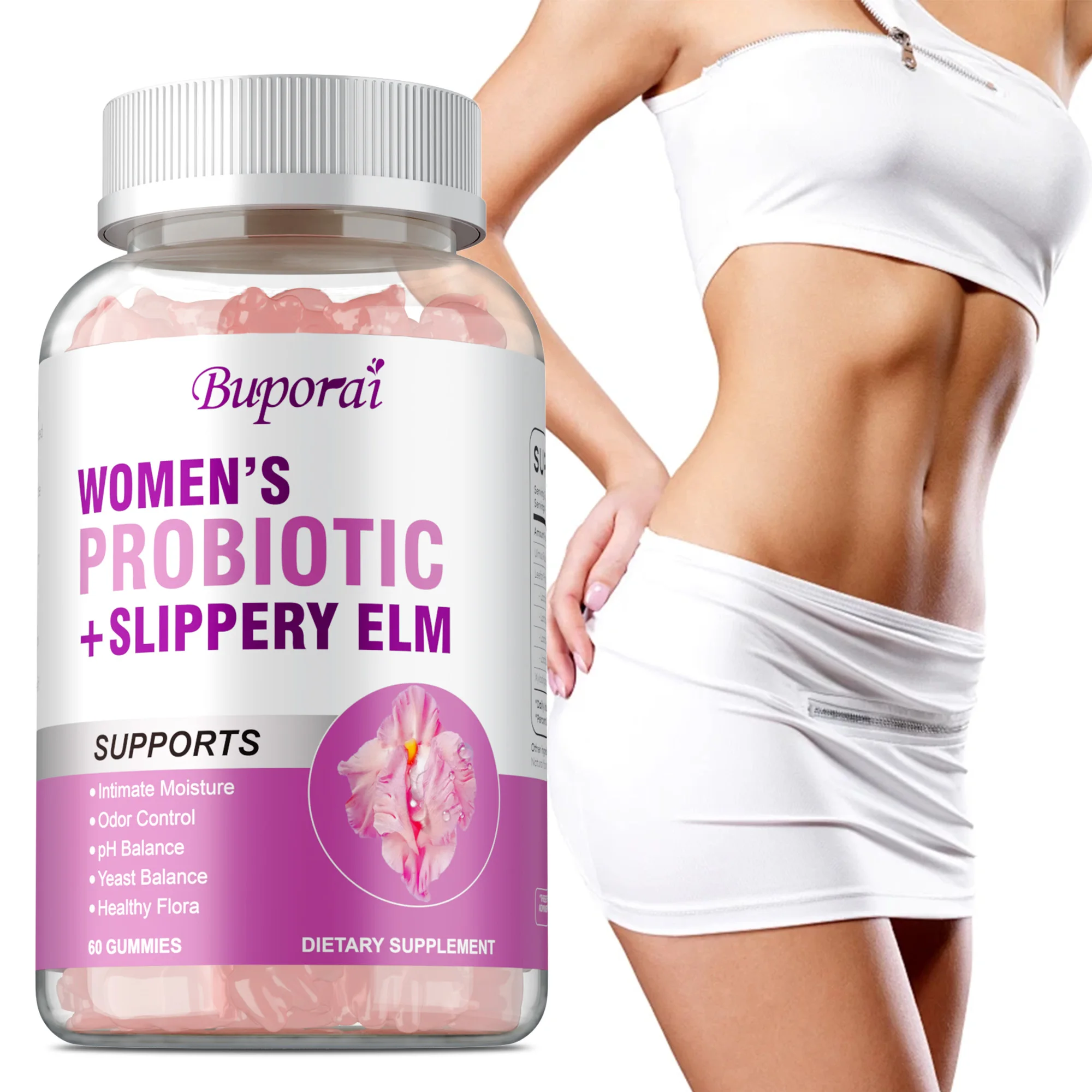 Feminine Probiotics Gummies for Women - Reduces Vaginal Odor, Support Vaginal and Overall Health, Enhance Vitality and Immunity