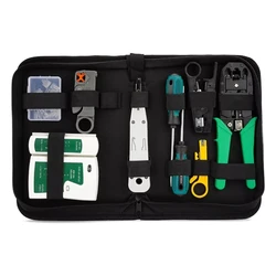 RJ45 Crimping Tool Ethernet Crimp Tool Set, RJ-11, 6P/RJ-12, 8P/RJ-45 Crimp