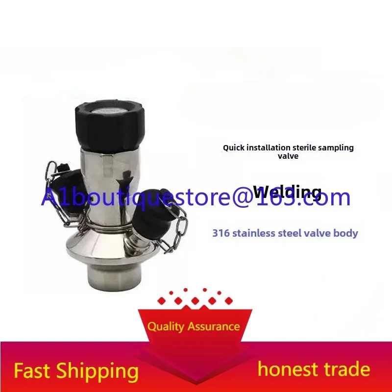 

Diaphragm Sampling Valve 304/316 Stainless Steel Manual Welded Thread Clamp Sanitary Quick-Load Sterile Sampling Valve