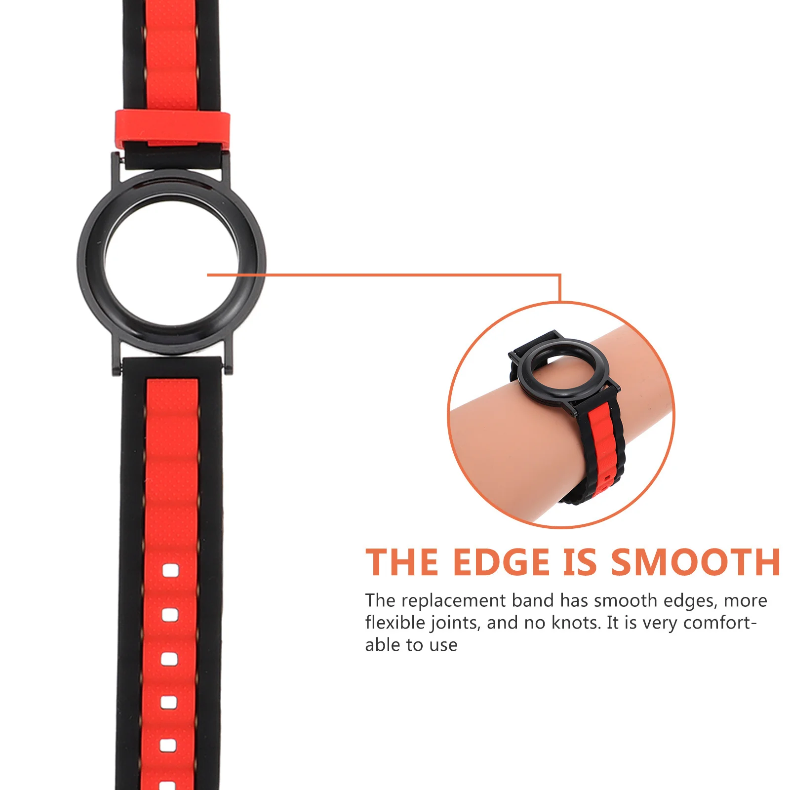 

Full Protection Silicone Watch Band Sweat Proof Scratch Resistant Soft Skin-Friendly Strap For Elderly