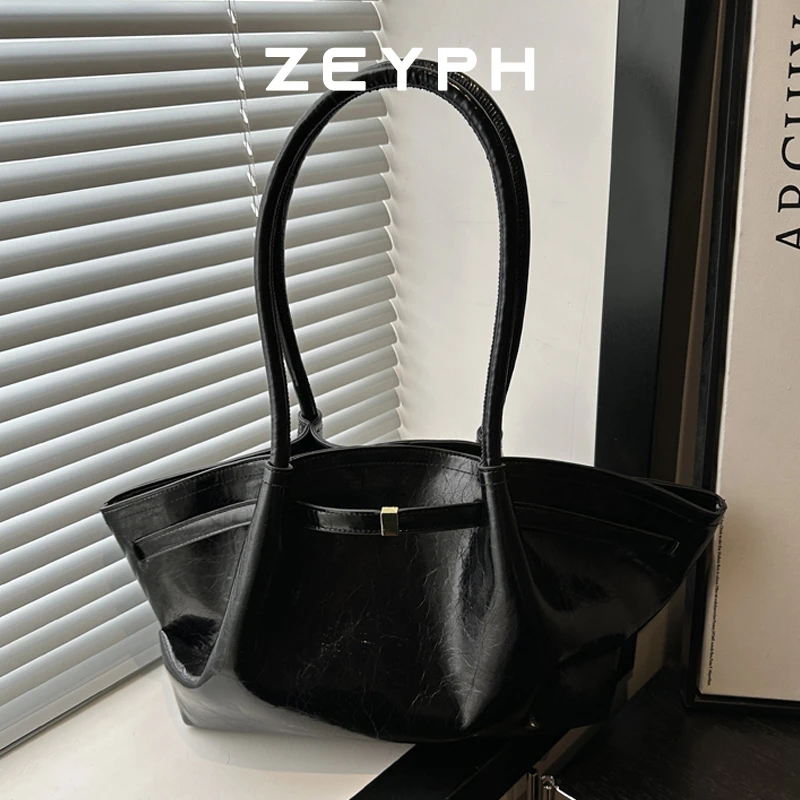 

Zeyph Small PU Leather Saddle Shoulder Bags for Women 2025 Y2K New Female Fashion Lady Party Luxury Handbags and Purses