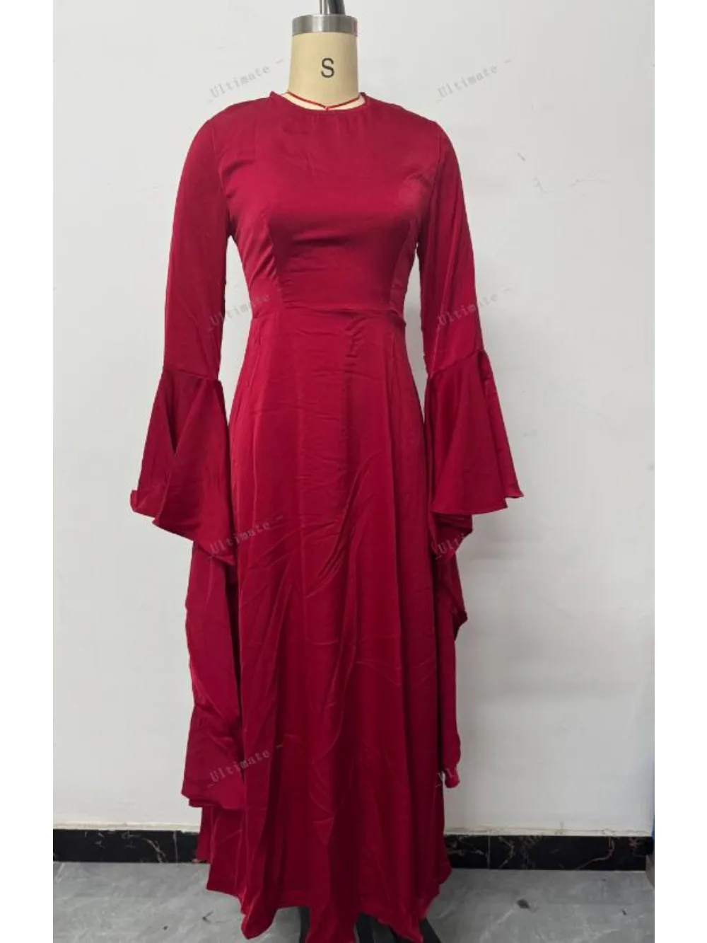 Eid Muslimische Frauen Kleid Abaya Flare Hülse Vestidos Largos Party Kaftan Jalabiya Ramadan Lange Kleider Dubai Kaftan Arabischen Robe 2023
