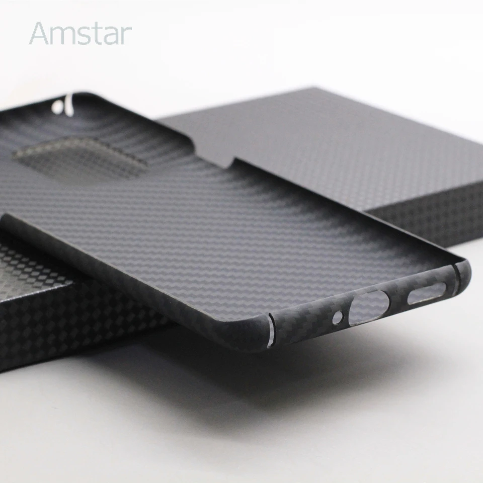 Amstar Carbon Fiber Camera Wrapped Phone Case for OPPO Find X5 Pro Ultra-thin Anti-fall Business Aramid Cover