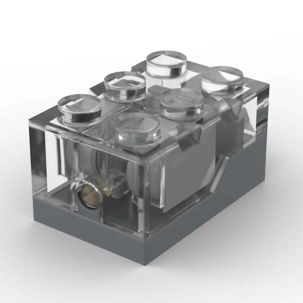 Moc 1 pçs parte tijolos 54930c02 54869 62930 98785 2x3x1 blocos de construção luminosos conjunto iluminação pf partículas brinquedos aniversário crianças presentes