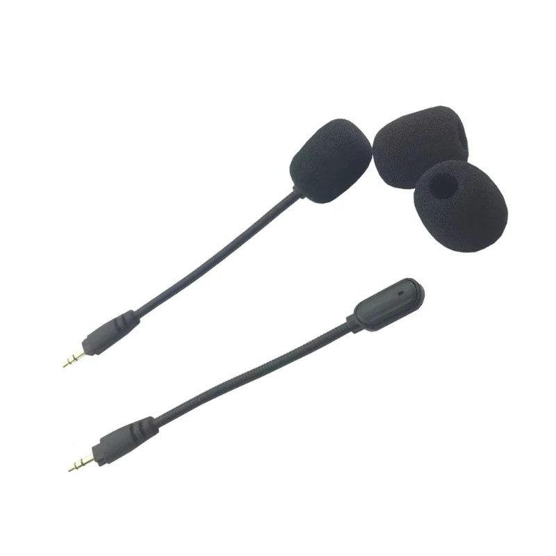 F3MA Game Mic Replacement for Corsair HS35 HS45 Wireless Gaming Headset, 3.5mm Microphone Boom with Foam Cover