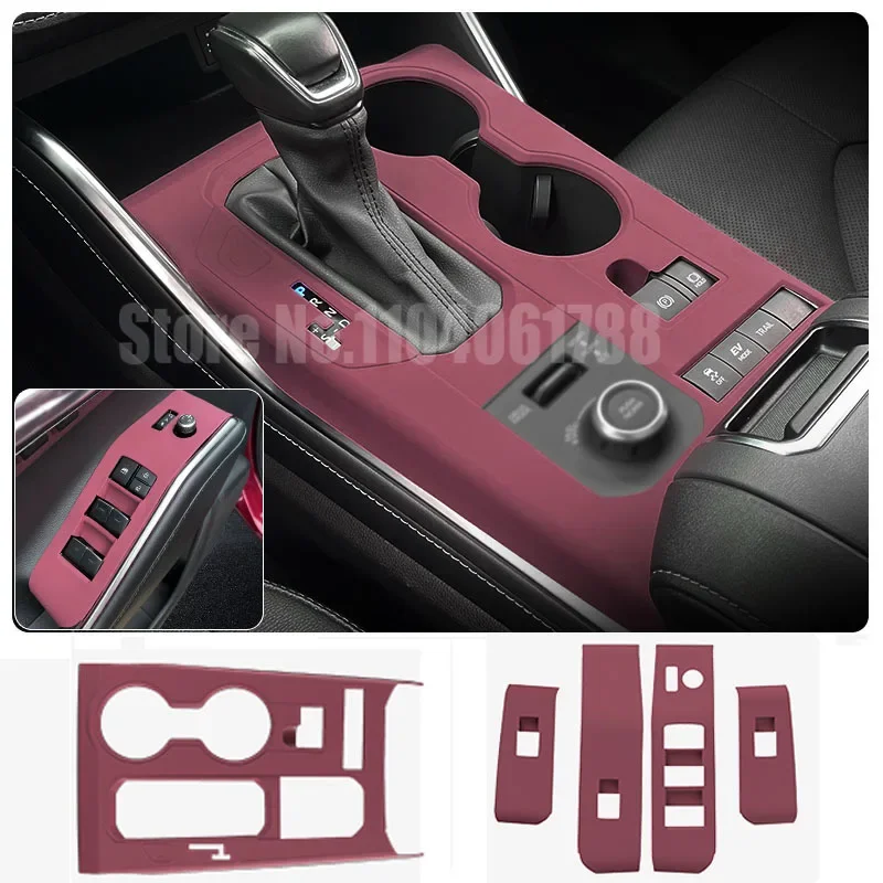 

Silicone Center Console Storage Fit for Toyota Highlander Crown 2022 2023 2024 2025 Sleeve Gear Cover Interior Upgrade