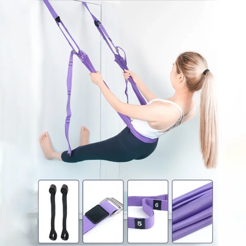 Aerial Yoga Hammock Swing Door Reverse Rope Stretch Belt Flexibility Stretch Leg Stretch Belt Ballet Dance Gymnastics Coach