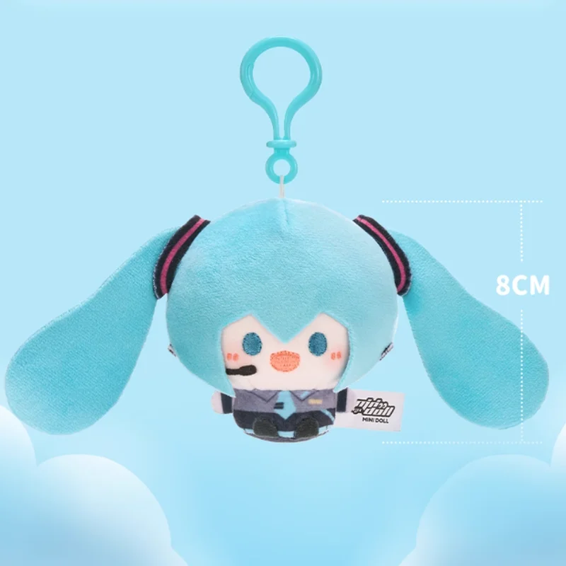 Minidoll Hatsune Miku Cotton Doll Plush Figure 8cm Sitting Official Backpack Pillow Gift Fufu Toy for Fans of Anime