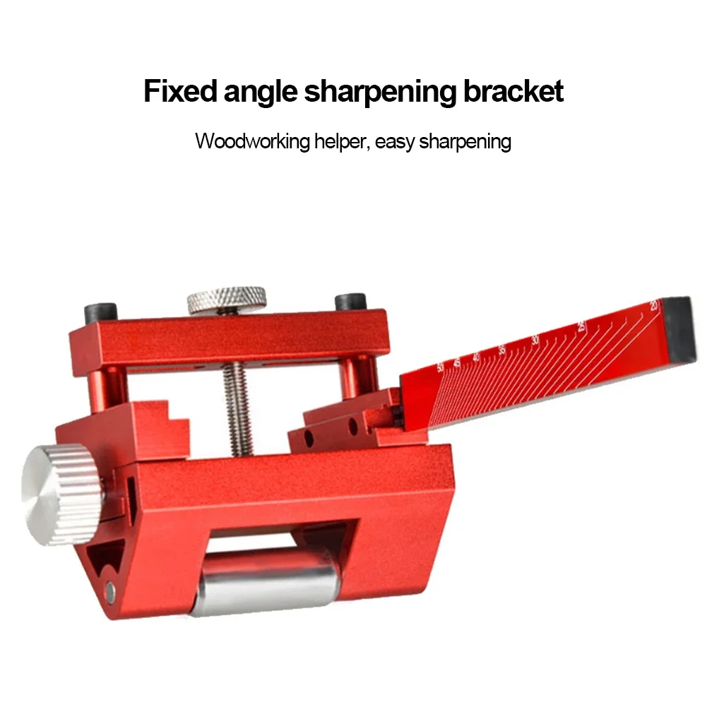 

Honing Guide Edge Sharpening Jig Honing Chisel Fixing Bracket Aluminum Alloy Adjustable Honing Chisel Fixture for Planer Chisel