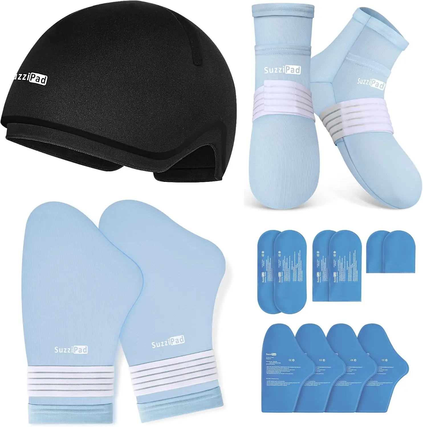 

Cold Therapy Socks and Hand Ice Packs, Cooling Gloves for Chemotherapy Stress Relief, Ideal for Carpal Care