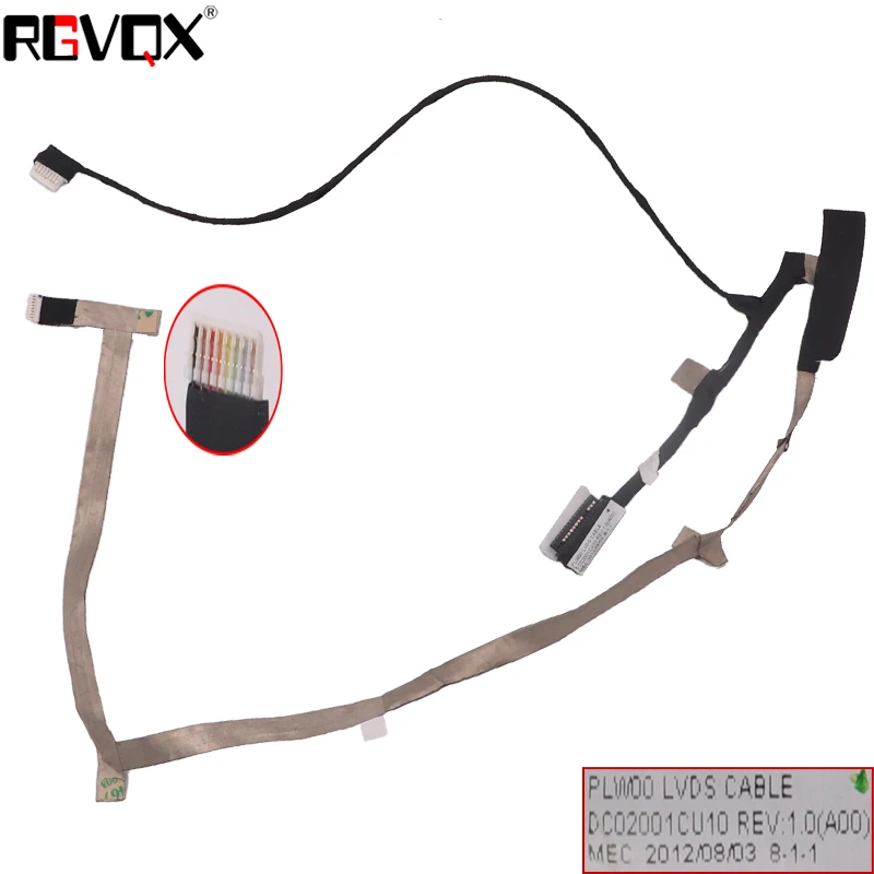 New LCD LED Video Flex Cable For Dell XPS 14z L412z JYF5Y Original PN: DC02001CU10 0NRNR Notebook LCD LVDS CABLE