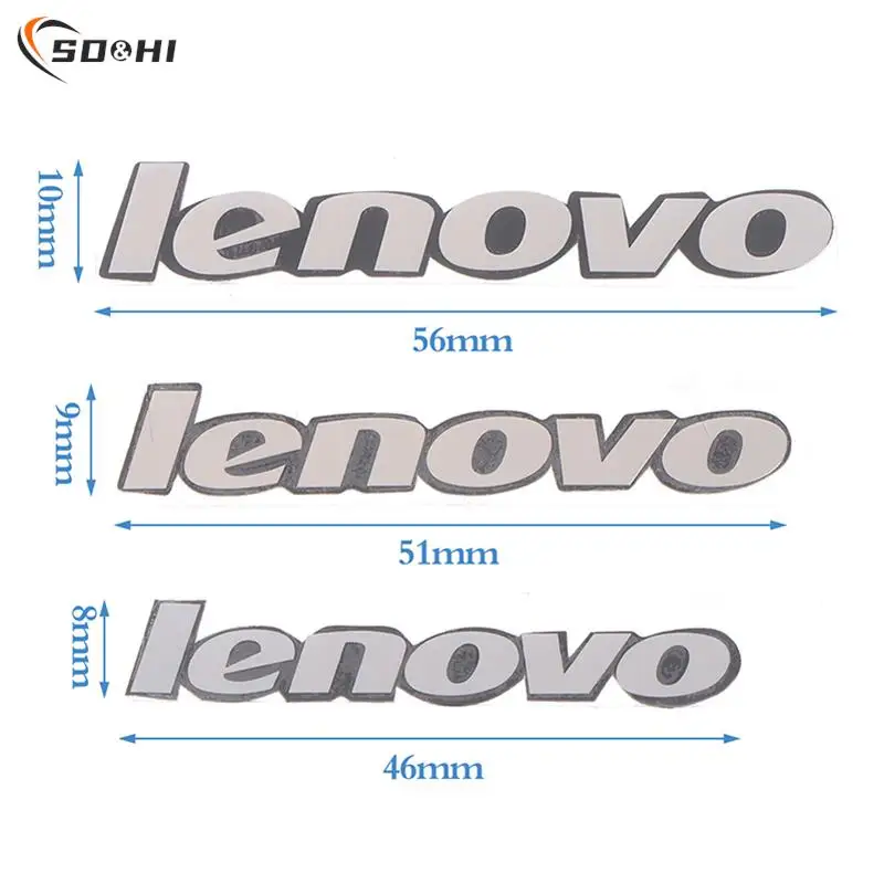 

1Pc 3 Sizes 46/51/56mm Silver Laptop Metal Logo Stickers For Lenovo Laptop DIY Decor Laptop Metal Stickers Accessories