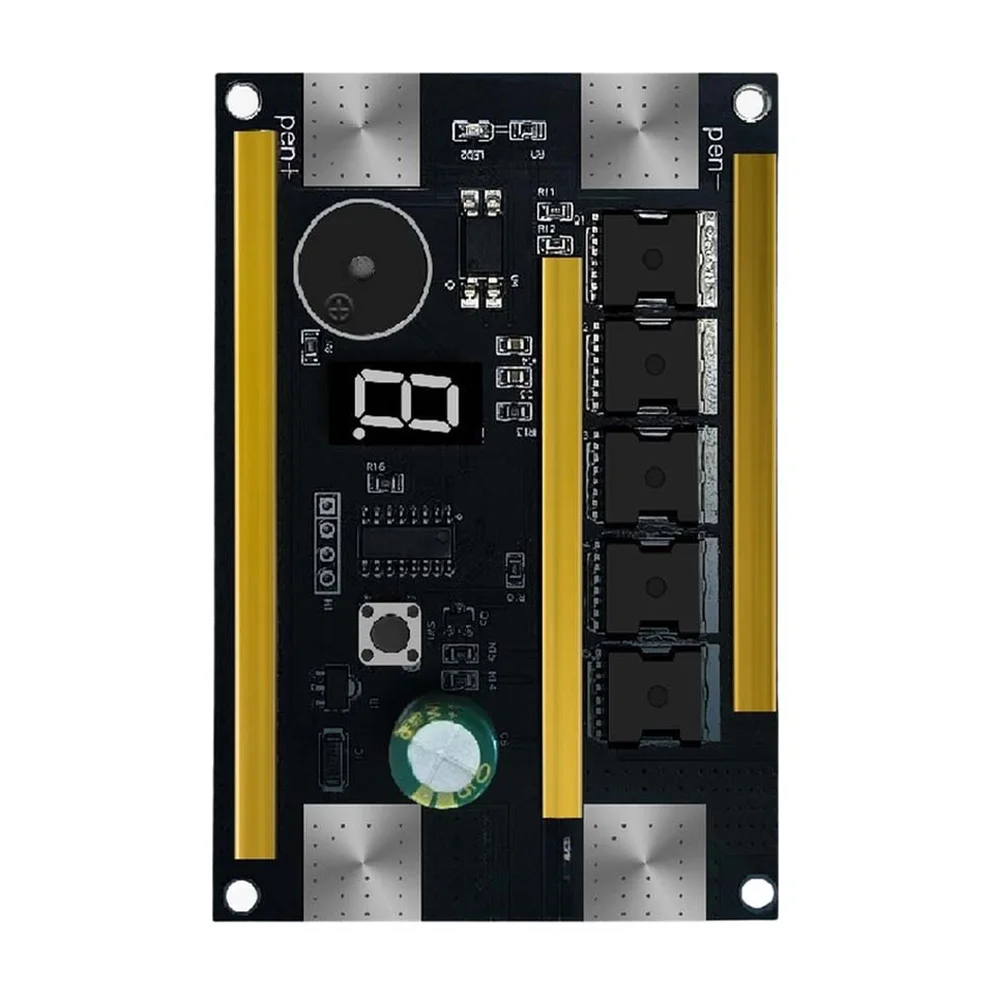 12V DIY Spot Kit PCB Control Board 9-Level Adjustment 1500A Peak Current for Lithium For Battery Pack Assembly