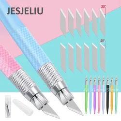 Carving Utility Messer Mit 12 Klinge Scrapbooking Diy Hand Konto Papier Cutter Cutter Gravur Werkzeuge Schreibwaren Liefert