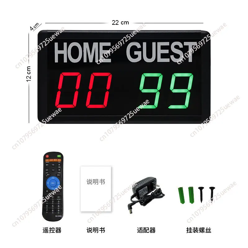 

Digital Scoreboard Portable Score Counter Electronic Scoreboard LED Score Board for Badminton Volleyball Baseball Outdoor Home
